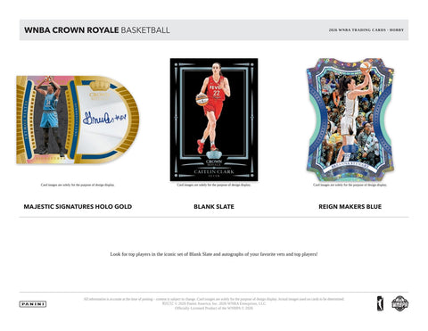2026 Panini Crown Royale WNBA Basketball Hobby (Presell)