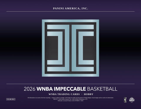 2026 Panini Impeccable WNBA Basketball Hobby (Presell)