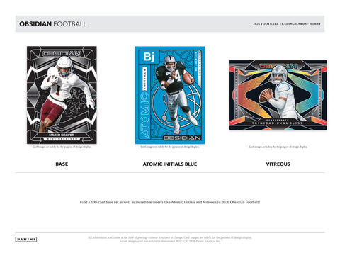 2026 Panini Obsidian Football Hobby (Presell)