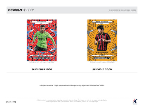 2026 Panini Obsidian K League Soccer Hobby (Presell)