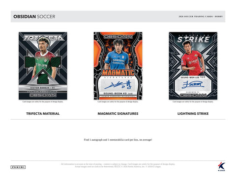 2026 Panini Obsidian K League Soccer Hobby (Presell)