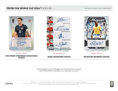 2026 Panini Prizm FIFA World Cup Soccer Choice