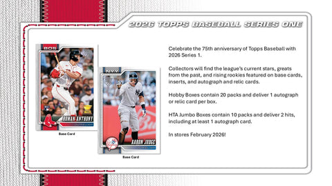 2026 Topps Series 1 Baseball Hobby