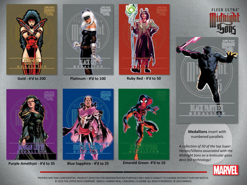 Marvel Fleer Ultra Midnight Sons Trading Cards Hobby Pack (Upper Deck 2023)