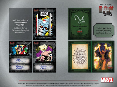Marvel Fleer Ultra Midnight Sons Trading Cards Hobby Pack (Upper Deck 2023)