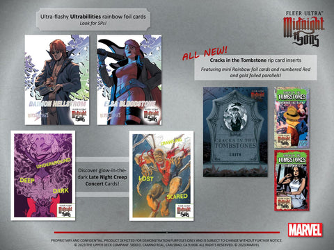 Marvel Fleer Ultra Midnight Sons Trading Cards Hobby Pack (Upper Deck 2023)