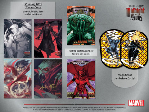 Marvel Fleer Ultra Midnight Sons Trading Cards Hobby Pack (Upper Deck 2023)