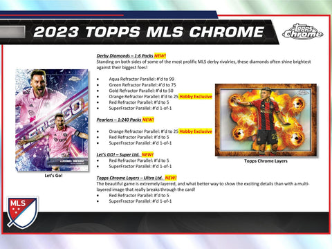 2023 Topps Chrome MLS Major League Soccer Hobby