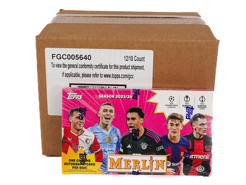2023/24 Topps Chrome Merlin UEFA Club Competitions Soccer Hobby Box