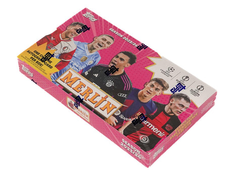 2023/24 Topps Chrome Merlin UEFA Club Competitions Soccer Hobby Box