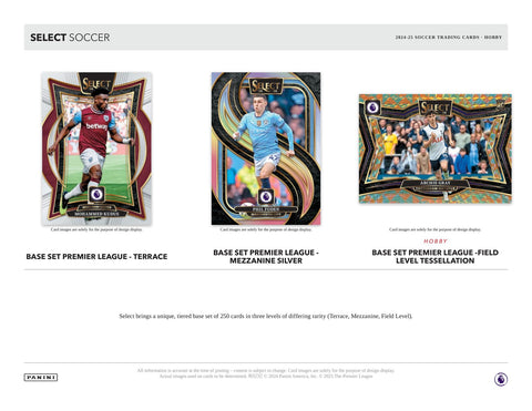 2024/25 Panini Select Premier League EPL Soccer Mega