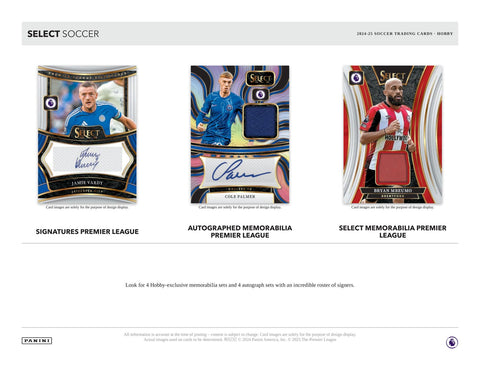 2024/25 Panini Select Premier League EPL Soccer Mega