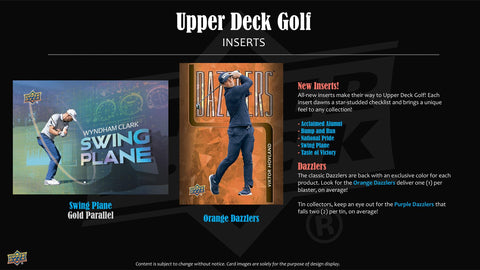 2026 Upper Deck Golf Tin (Box)