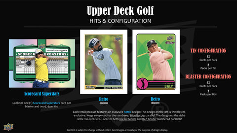 2026 Upper Deck Golf Tin (Box)