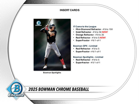 2025 Bowman Chrome Baseball Breaker Delight