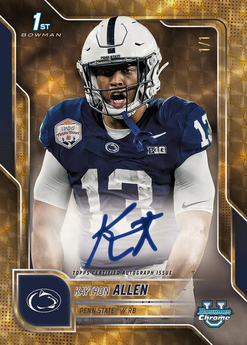 2025 Bowman University Chrome Football Blaster