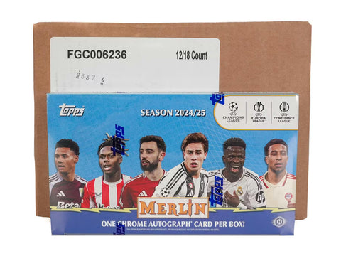 2024/25 Topps Chrome Merlin UEFA Club Competitions Soccer Hobby
