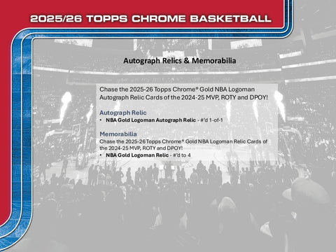 2025/26 Topps Chrome Basketball Hobby Jumbo