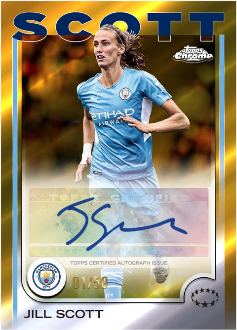 2024/25 Topps Chrome UEFA Women's Champions League Soccer 7-Pack Blaster