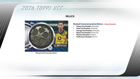 2025/26 Topps UEFA Club Competitions Soccer 7-Pack Blaster