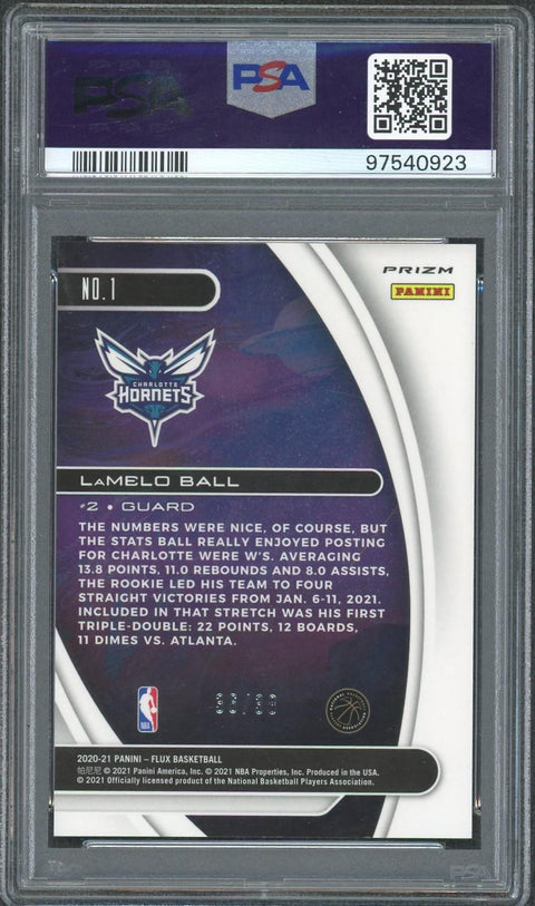 2020 Flux LaMelo Ball Purple Scope Titan /38 PSA 10