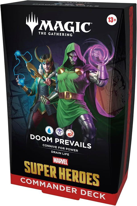 Magic the Gathering Marvel Super Heroes Commander 4-Deck Case