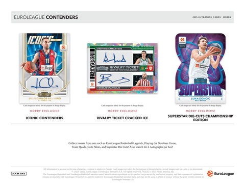 2025/26 Panini Contenders EuroLeague Basketball Hobby
