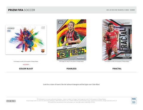 2025/26 Panini Prizm FIFA Soccer Hobby