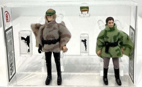 Star Wars Luke Skywalker Battle Poncho 1985 L.F.L. UKG 90 *SW061969* & Star Wars Princess Leia Battle Poncho 1984 L.F.L. UKG 90 *SW061968*