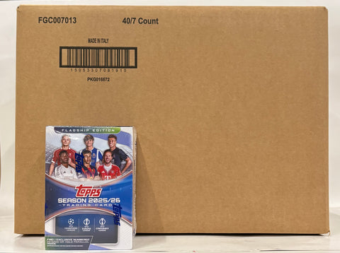 2025/26 Topps UEFA Club Competitions Soccer 7-Pack Blaster