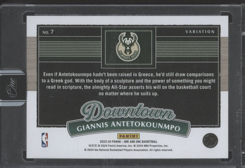 2023-24 One And One Giannis Antetokounmpo #7 Downtown SSP Variation
