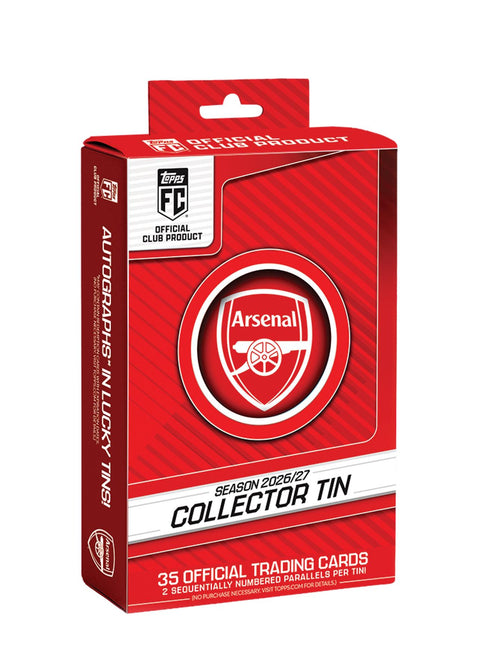 2026/27 Topps Arsenal FC Soccer Collector Tin
