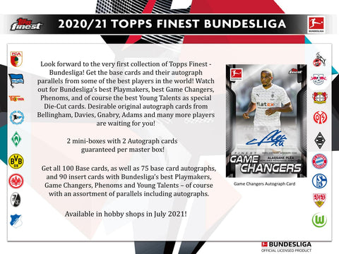 2020/21 Topps Finest Bundesliga Soccer Hobby