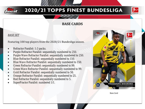 2020/21 Topps Finest Bundesliga Soccer Hobby
