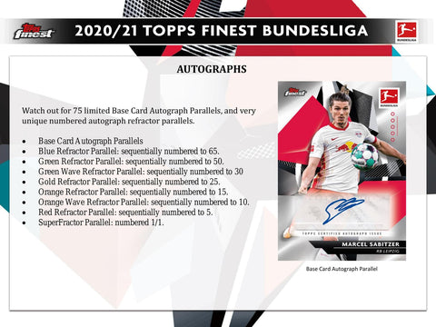 2020/21 Topps Finest Bundesliga Soccer Hobby