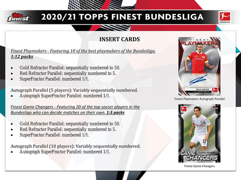 2020/21 Topps Finest Bundesliga Soccer Hobby