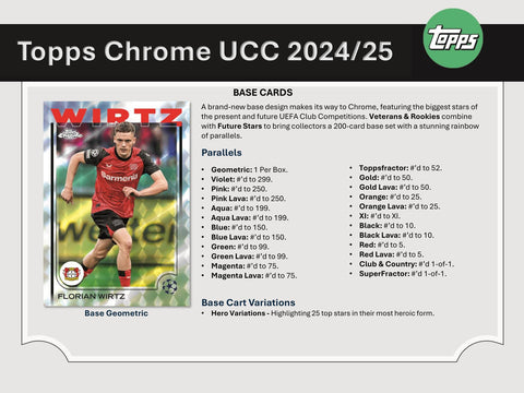 2024/25 Topps Chrome UEFA Club Competitions Soccer Breaker Delight