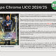 2024/25 Topps Chrome UEFA Club Competitions Soccer Hobby Jumbo