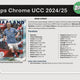 2024/25 Topps Chrome UEFA Club Competitions Soccer Hobby Jumbo