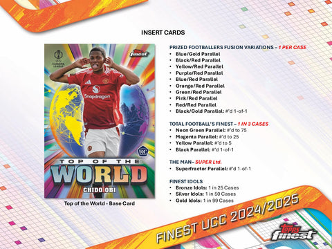 2024/25 Topps UEFA Club Competitions Finest Soccer Hobby