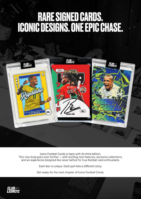 2026 Club Legacyz Icons Soccer Third Edition Hobby