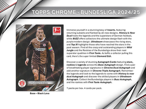 2024/25 Topps Chrome Bundesliga Soccer 7-Pack Blaster