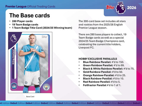 2025/26 Topps Premier League EPL Soccer Hobby