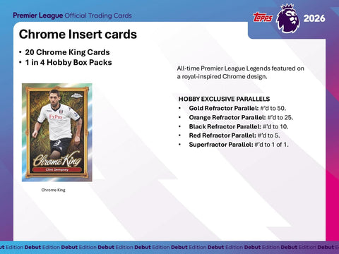 2025/26 Topps Premier League EPL Soccer Hobby