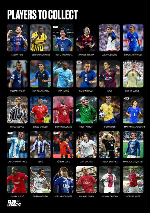 2026 Club Legacyz Icons World Heroes Soccer Fourth Edition Hobby