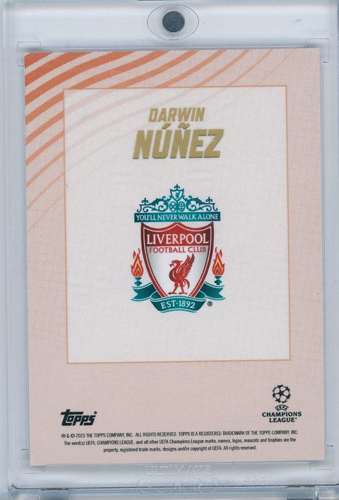 2023 Topps Soccer Gold Darwin Nunez 1/5