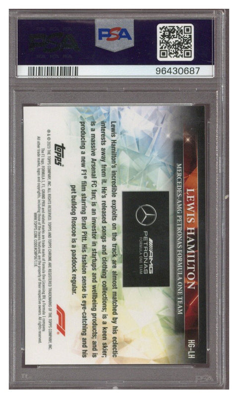2023 Topps Chrome Lewis Hamilton Hidden Gems PSA 10
