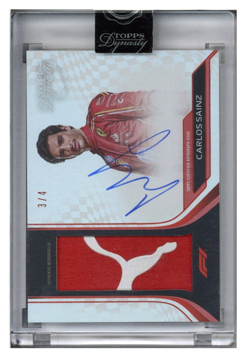 2024 Topps Dynasty F1 Patch Auto 3/4 Carlos Sainz