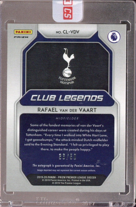 2019-20 Prizm EPL Rafael van der Vaart Legends Purple Prizm Auto #'d /50 SP