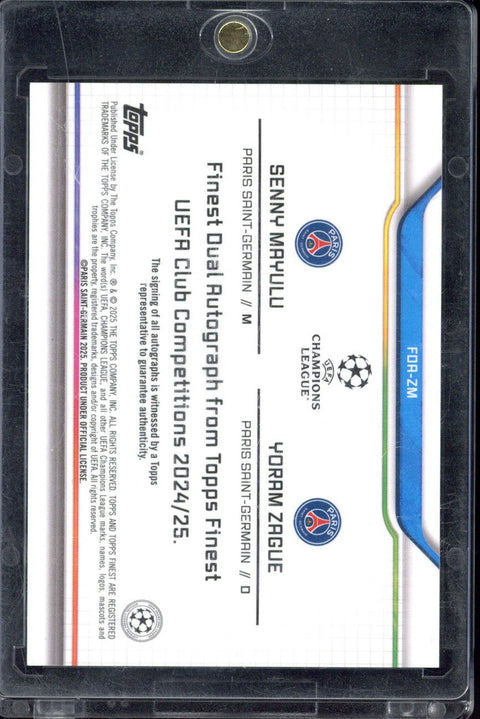 2024/25 Topps Finest Senny Mayulu / Yoram Zague Dual Autograph /5